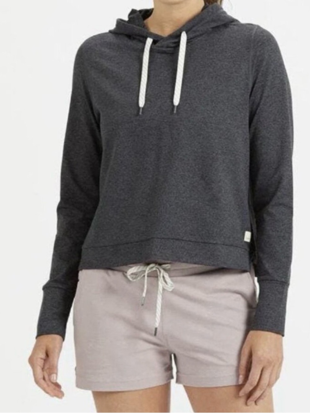 Vuori Halo Essential pullover Hoodie Charcoal Heather size Small